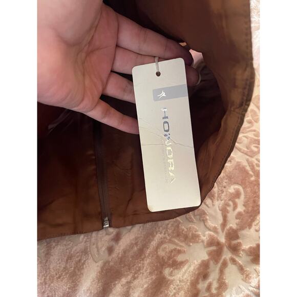 NWT y2k brown satin corset with embellished front‎ size medium - Picture 6 of 8